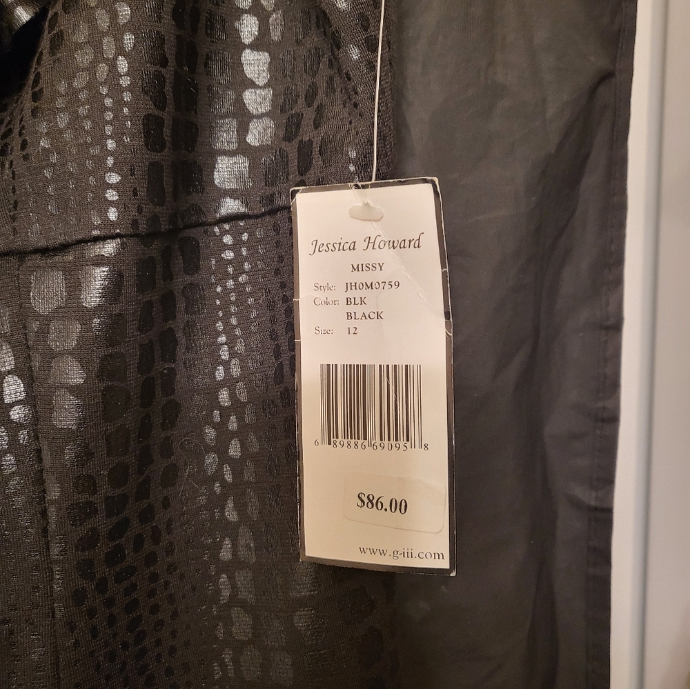 Jessica Howard size 12 black cocktail dress - Picture 2 of 4